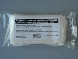 Bandage de compression 4po (10 cm) STÉRILE